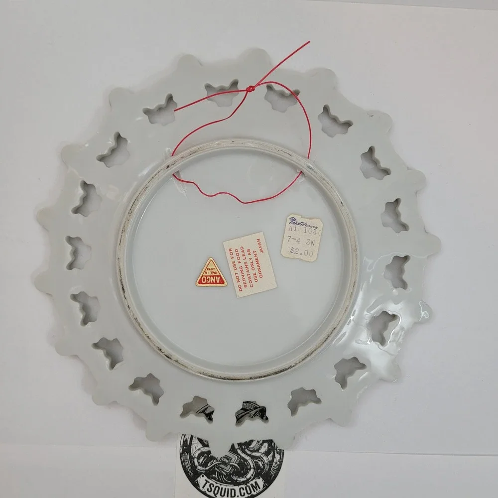 ANCO Souvenir Plate Grand Canyon Arizona Reticulated‎ Gold Trim Vintage 7.25in